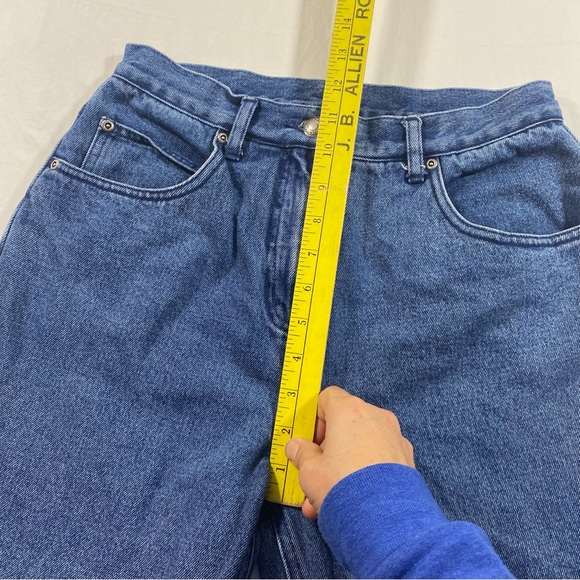 Woolrich Jeans Woman’s 8 Fleece lined winter denim blue jeans pockets zippered - Picture 4 of 9